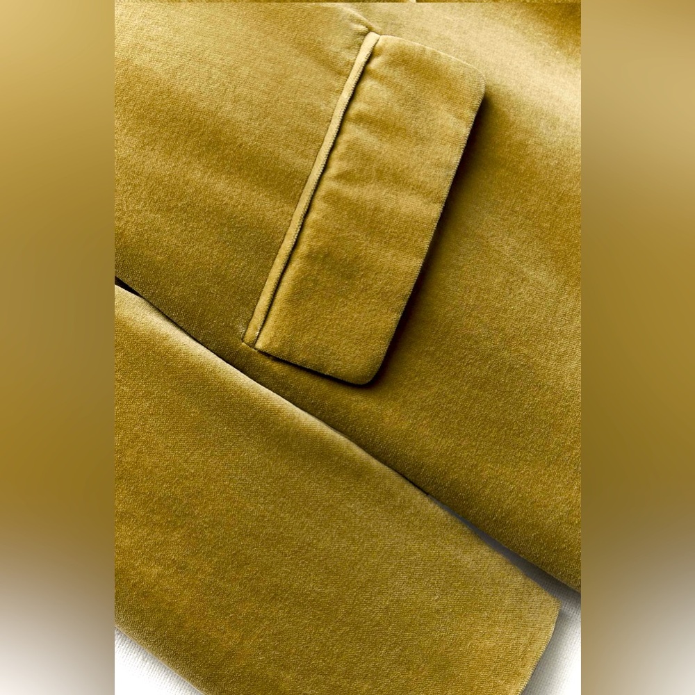 NWT ZARA VELVET COAT ZW COLLECTION LIGHT KHAKI! SIZE 2 SMALL & 1 LARGE❣️Mustard - Picture 10 of 12